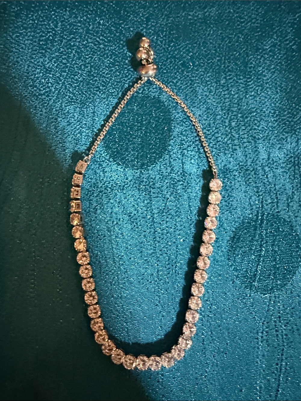 Gold-Tone Crystal Tennis Bracelet - Women Jewelry